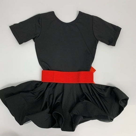 A-Line Short Latin Dress with Ruffles Sz 4/5 - Picture 12 of 12